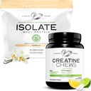 Muscle Feast Isolate + Creatine Candy Bundle: 1 Whey Protein Isolate (Vanilla, 5lb) + 1 Creatine Candy (Lemon Lime, 360) | Premium Supplements, Vegetarian, Gluten Free