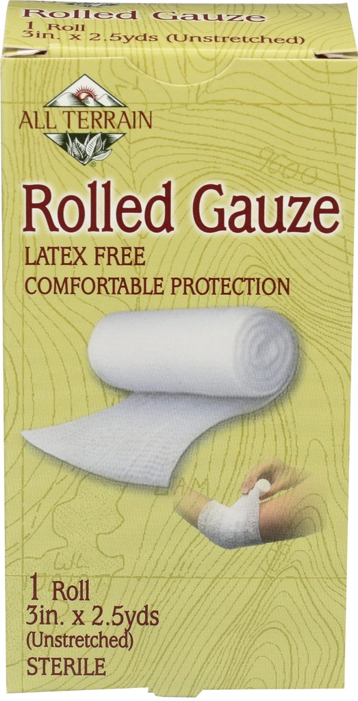 All Terrain Rolled Gauze 3 X 2.5, 2.5 YD