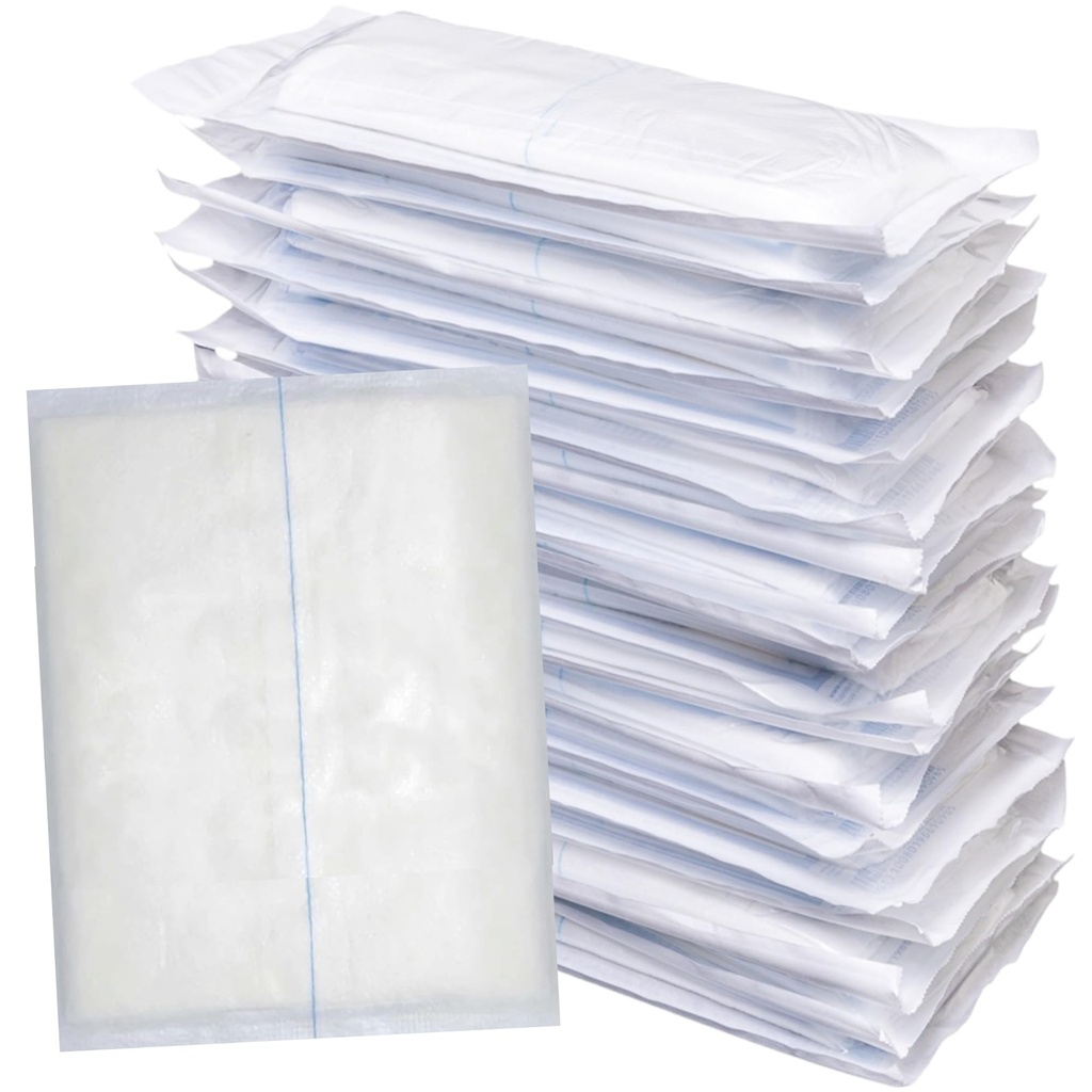 Vakly ABD Combine Abdominal Pads 8" x 7½" (Pack of 24) – Sterile High Absorbency Non-Adherent Gauze, Individually Wrapped, Ideal for First Aid and Emergency Use