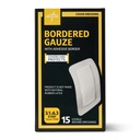 Medline Sterile Bordered Gauze, 3" x 6" with 1.5" x 4" Pad (Pack of 15)