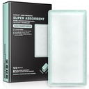 EVERLIT CARE EquiFlow Super Absorbent Dressing for Heavily Exuding Wound | Fast-Absorbing Non-Adhesive Polymer Dressing with Nonstick Gauze Pad | High Absorption & Retention | Pack of 10 (4" x 8")