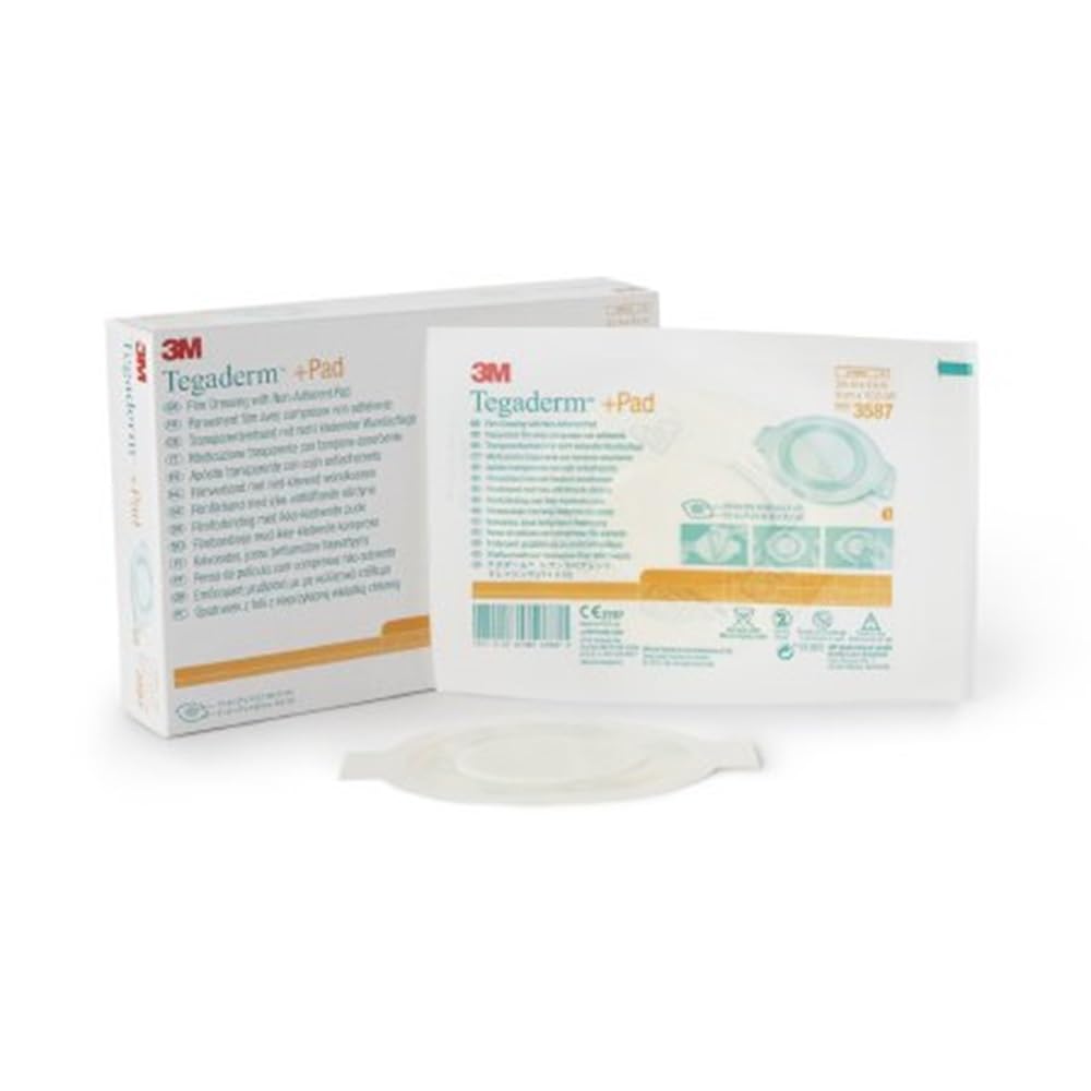 3M Tegaderm+Pad Transparent Dressing Absorbent Pad 3-1/2" X 4-1/8" 25/bx 3587