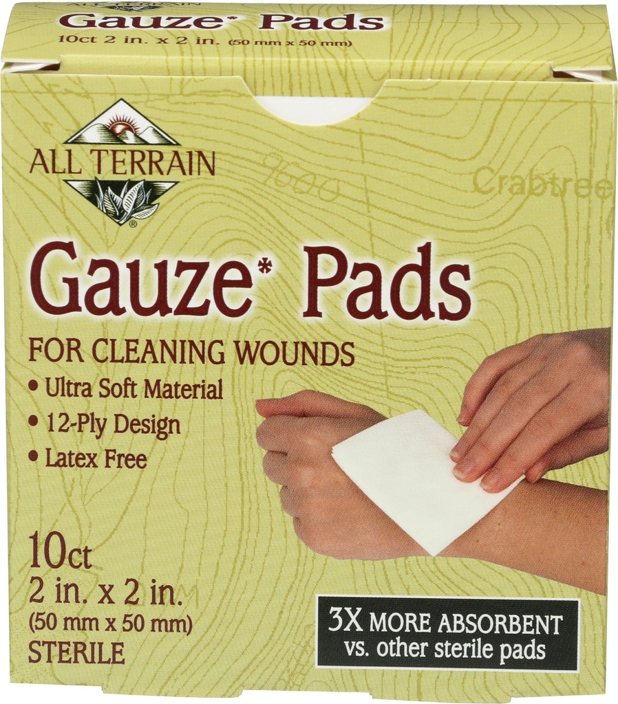 All Terrain Gauze Pads 2 X 2, 10 Ct