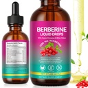 Berberine Supplement Liquid 60ml, Berberine with Ceylon Cinnamon, Berberine Drops with Turmeric Curcumin, Bitter Melon, Immune Support, Digestive Health Support