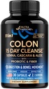 Colon Cleanse - 15 Day Cleanse for Women & Men - Senna | Cascara | Garcinia Cambogia | Probiotics & Fiber - Digestion & Detox - Debloating & Bowel Movement - Natural & Vegan - Made in USA, 30 Capsules