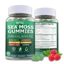 Irish Sea Moss Gummies 3000mg with Bladderwrack, Burdock Root & Manuka Honey - Supports Overall Wellness - Sugar Free, Vegan - Seamoss Supplement with 105+ Trace Minerals (Raspberry, 60 Count)