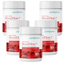 Juvenon BloodFlow-7 Nitric Oxide Supplements for Men & Women - Natural Nitric Oxide Booster with Nitrosigine® + S7® - Blood Flow & Circulation Support (5-Pack)