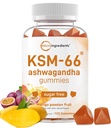 Micro Ingredients KSM-66 Ashwagandha Gummies, 120 Count | Sugar Free Mango Passion Fruit Flavor | Potent Root Extract | Stress, Relaxation, & Sleep Support* | Non-GMO