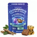 Organic Ashwagandha KSM-66 Gummy Chews, 325mg per Chew, Maple Salted Caramel, Low Sugar Soft Chew Alternative to Capsules and Pills, Stress and Mood Support, YouChews, 30 Count