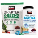 Force Factor Amazing Ashwa Complete Calm Support with KSM-66 Ashwagandha Smarter Greens Superfood Chews, Greens and Superfoods, 120 Chews
