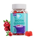 Biotin Gummies 5000mcg, Hair Skin & Nails Vitamins for Women& Men, Non-GMO, Gluten-Free, Vegetarian Chewable B7 Supplement for Hair Growth, Soluble Keratin 50 Mg Per Seving,60 Gummies