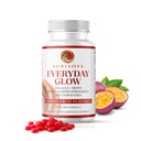 Everyday Glow Biotin 6000mcg & Marine Collagen Gummies | Advanced Dietary Supplement for Hair Skin and Nails Vitamins with B-Complex, Zinc, Vitamin C & E | Passion Fruit, Non-GMO, 60ct