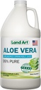 Land Art - Pure Aloe Vera Juice Unflavored – Cold-Processed - 99.7% Organic Aloe Vera Inner Fillet from Fresh Texas leaves - Digestive Health, Detox and Natural Wellness - 64 floz