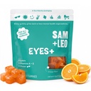 SAM+LEO Eye Vitamin Gummies with Lutein & Zeaxanthin for Kids & Teens - Eye & Vision Health Support Supplement Gummies + Vitamins A, E, & C | Vegan & Gluten Free Supplement - Orange Flavor (60 ct)