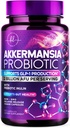 Akkermansia Muciniphila Probiotic Supplement - 2 Billion AFU Live Strain Probiotics for Men &amp; Women - Supports Intestinal Digestive & Gut Health - Delayed Release, Natural GLP-1 Support - 60 cápsulas