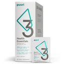 Puori P3 Health Essentials with Magnesium Zinc Complex, Omega 3 Fish Oil & Vitamin D3 Supplements - Men & Womens Daily Multi-Vitamins for Immune System Support & Overall Health - 30 Servings