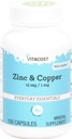Vitacost Everyday, Zinc and Copper, 100 Capsules