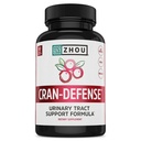 Zhou Cran-Defense - Cranberry Pills for Women & Men, D Mannose with Cranberry Extract, 1000 mg D-Mannose Per Capsule for Urinary Tract Health, Antioxidant Support - 60 Veggie Capsules