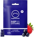 SugarBearPro Gummy 14 ngày, thêm sức mạnh Melatonin 6mg, dành cho nam và nữ, ăn chay B6, L-Theanine, 5 HSP, Valerian, Sleeid for bigs & Teens, Certified Kosher