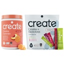 reate Creatine Gummies & Creatine + Electrolytes Bundle - Creatine Monohydrate, NSF Certified for Sport, 90ct Sour Peach Gummies + 30ct Variety Stick Packs