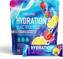 Electrolytes Powder Hydration Packets – Recovery Drink Mix with Sodium, Potassium, Magnesium, Calcium, Vitamin C & Zinc – Sugar Free, Keto, Non GMO & Vegan – Strawberry Lemonade – 16 Sticks