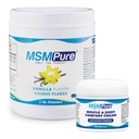 KALA HEALTH MSMPure Vanilla Flavored Coarse Flakes 1lb and Muscle & Joint Cream 2oz Bundle