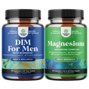 Bundle of DIM Supplement for Men - Diindolylmethane Testosterone Complex - Panax Ginseng Bioperine Grapeseed & Astragalus and High Absorption Magnesium - Magnesium Oxide with Citrate for Sleep & Mood