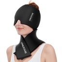 ONLYCARE Migraine Relief Cap and Neck Ice Pack Wrap Gel Set, Upgrade Headache Relief Cap and Shoulder Cold Pack, Hot and Cold Compress, FSA - HSA Eligible, Relief of Pain, Swelling, Office Pressure