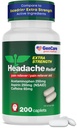 GenCare - Headache Relief Acetaminophen with Aspirin (NSAID) & Caffeine (200 Caplets) Value Pack | Head Pain, Muscle Aches, Back Pain & Body | Generic Excedren Extra Strength