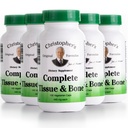 Christopher's Original Formulas Complete Tissue & Bone Formula – 100 VCaps | Herbal Support for Bones & Connective Tissue - Pack of 5
