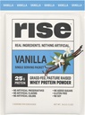 Rise Grass- Fed Whey Protein Powder - Vanilla ttesmå 124; 25g Protein Ingen kunstige Artificielle Artikker, Farver, eller Konserveringsmidler - Sugar Free, Gluten- Free, Soy Free (Single Serving, 1 Pack)