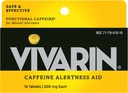 Vivarin, Koffein-Säulen, 200mg Koffein pro Dose, sicher und effektiv hilft Sie bleiben Awake, kein Zucker, Kalorien oder versteckte Zutaten, Energieergänzung, 16 Tabletten (6 Packung)