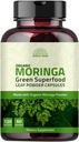 유기 Moringa 캡슐 120 캡슐 1000mg – 대사, & 면역 지원 영양소 Rich superfood | 비 GMO 및 글루텐 무료