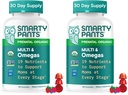 SmartyPants Organic Prenatal Vitamins for Women,Multivitamin Gummies: Biotin,Methylfolate,Omega 3 (ALA),Vitamin D3,C,Vitamin B12,B6,A,K2 & Zinc,Choline,Vegetarian,(30 Day Supply),120 Count(Pack of 2)