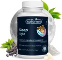Melatonin Natural Sleep Aid, Theanin, 5-HTP, GABA, Mucuna pruriens, Phellodendron in Magnezij za podporo spanju in stresu, 90 Kapsule 45 dni dobava - 7 v 1 Pomoč za spanje
