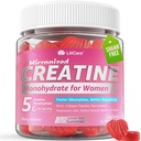 Creatine for Women Gummies, Micronized Creatine Monohydrate + Myo-Inositol, Collagen Peptides, BCAAs, Hyaluronic Acid, Vitamin B6 B12, Zinc for Enërgy, Föcus, Hörmonal Balance, Sugar Free, 60 Counts