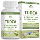 TUDCA Supplement 1000mg – Bile Salts and Liver Support with Milk Thistle – 6 Herb Blend Gallbladder Formula – 60 Capsules