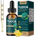 TUDCA Bile Salts 1200mg Liquid Drops - Advanced Tudca Liver Supplement with ALA, NAC & Glutathione for Bile Flow, Gallbladder Health & Antioxidant Defense, High-Absorption, Lemon 2 fl oz
