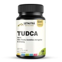 TUDCA 6 in 1 with Milk Thistle Dandelion Astragalus & Ginseng Advanced Liver & Detox Support Supplement 60 Veg Capsules Non GMO Gluten Free