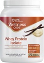 Life Extension Wellness Code® Whey Protein Isolate (Vanilla), Proteine e Aminoacidi a catena ramificata per la crescita muscolare e la salute immunitaria, senza aggiunta di zuccheri, senza glutine, senza OGM, 403 Grammi (20 Serve)