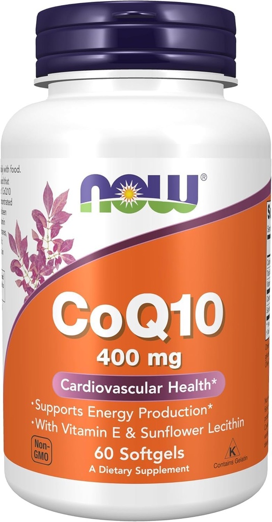 지금 음식, CoQ10, 400 mg, 60 Softgels