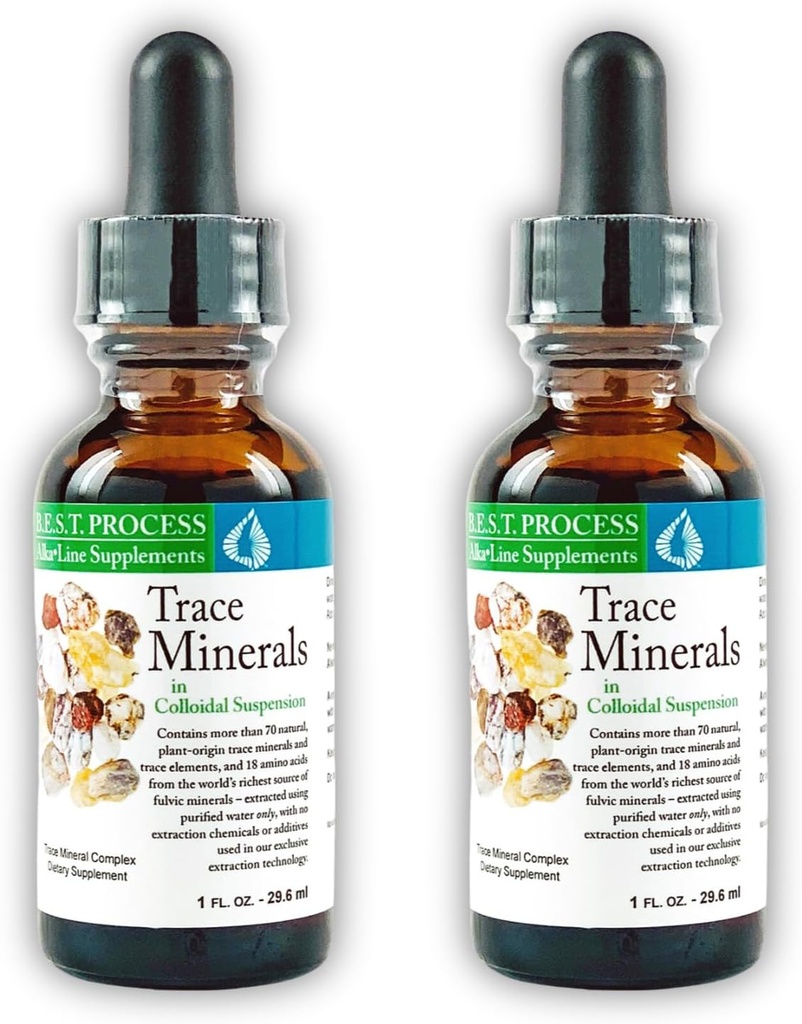 Morter Trace Minements in Colloidal Suspension (2 Pack) Morter HealthSystem Best Progress Alkali - Nutrient Destrace Elements, Fulvic Minements & Acids