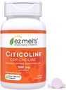 EZ Melts Dissolvable Citicoline Supplement 250 mg, Sugar-Free, 2-Month Supply - 1 Pack