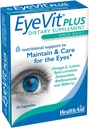 EyeVit Plus — once-Daily Eye Health supplement | 30 Capsules , Contains Omega-3, Lutein, Beta-Carotene, Zeaxanthin, Bioflavonoids ' Bilberry