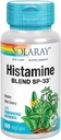 SOLARAY Histamin Blend SP-33 ® Herbal blanding m/Cell Salt Næringsstoffer for sunn Histamin Response Support ® Ikke-GMO & Vegan ® 50 Serv ® 100 Vegkaps