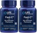 Life Extension Fast-C & Bio-Quercetin Phytosome – Fast Delivery & Absorption Vitamin C Supplement for Optimum Immune Support – Gluten-Free, Non-GMO, Vegetarian – 60 Tablets (Pack of 2)