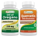 Best Naturals Oregano Oil 250 Mg & Quercetin with Bromelain