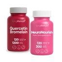 LongLifeNutri Quercetin 1000 mg with Bromelain 200mg & Centrophenoxine 300 mg Bundle – 120/120 Vegan Capsules, 2–4 Month Supply, Respiratory Bioflavonoid, Non-GMO, GMP Certified, Made in USA