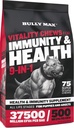 Bully Max 9-in-1 Dog Multivitamin, 75 Soft Chews - Dog Vitamins and Supplements with Glucosamine Probiotics Omega-3 for Hip & Joint, Skin & Coat, Immune, Digestive Support, All Breeds, Made in USA