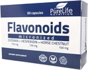 Flavonoider 60 dagar Stöd Hälsosam cirkulation, vener, kapillärer och lymfatisk dränering - MPFF- Micronized Diosmin 150mg + Hesperidin 150mg + Horse Chestnut150 mg-GMP certifikat, vegan